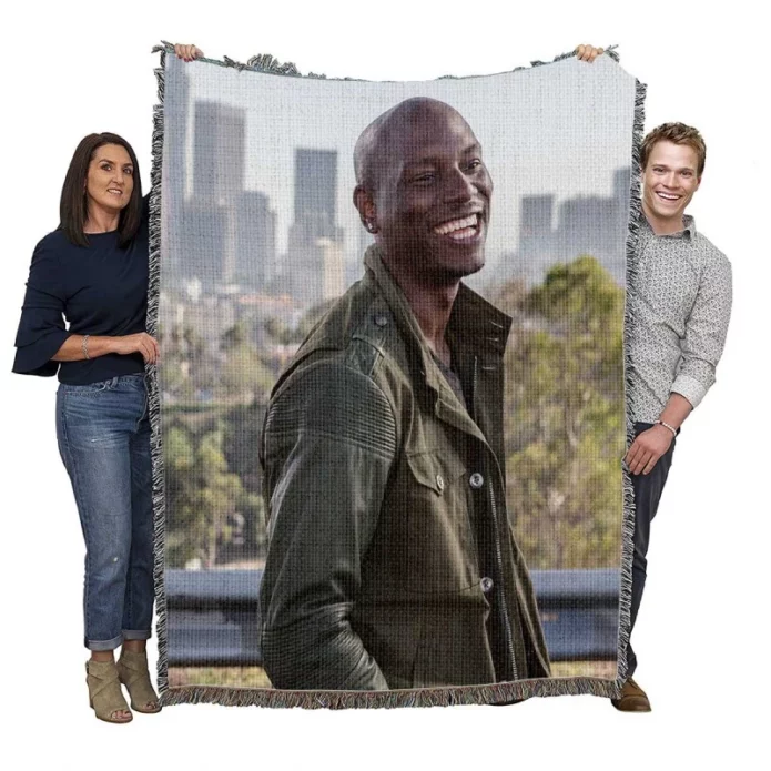 Tyrese Gibson Roman Pearce in Furious 7 Movie Woven Blanket