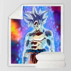 Ultra Instinct Goku Sherpa Fleece Blanket