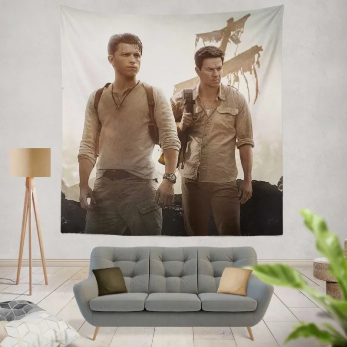 Uncharted Movie Tom Holland Nathan Drake Wall Hanging Tapestry