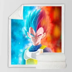 Vegeta Anime Boy Sherpa Fleece Blanket