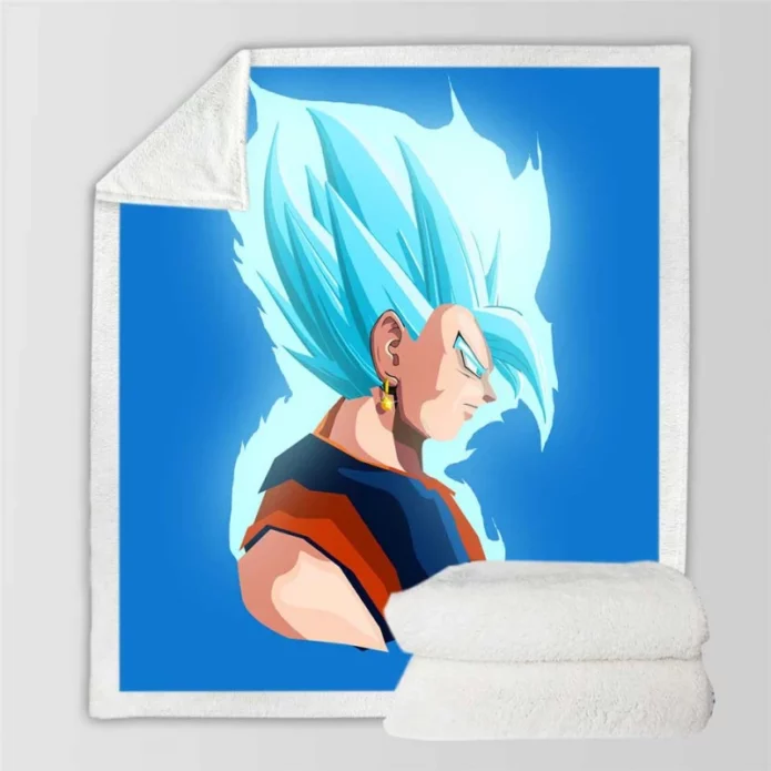 Vegeta Dragon Ball Minimal Design Sherpa Fleece Blanket