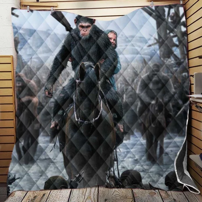 War For The Planet Of The Apes Movie Quilt Blanket