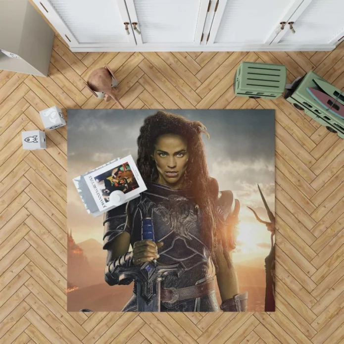 Warcraft Woman Warrior Movie Rug