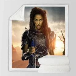 Warcraft Woman Warrior Movie Sherpa Fleece Blanket