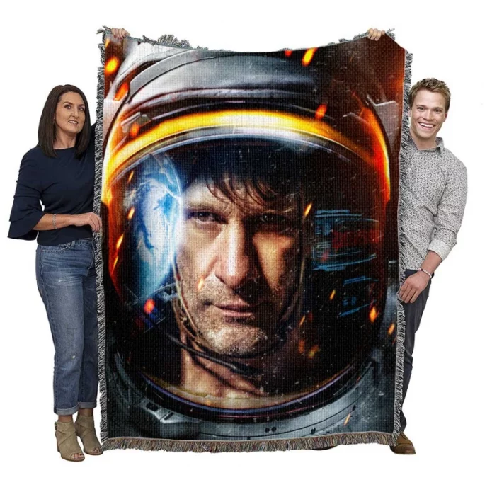 Warning Movie Woven Blanket