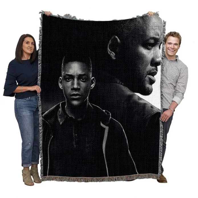 Will Smith in Gemini Man Movie Woven Blanket