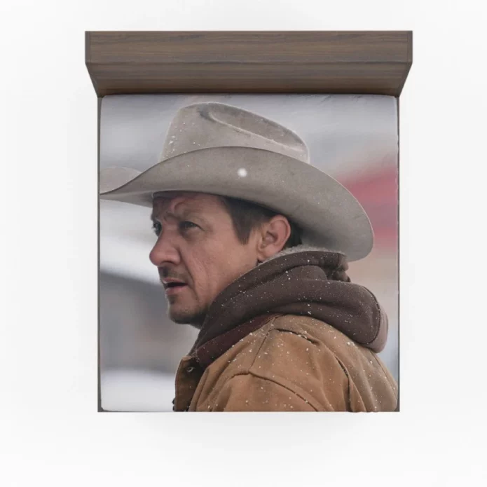 Wind River Movie Jeremy Renner Fitted Sheet