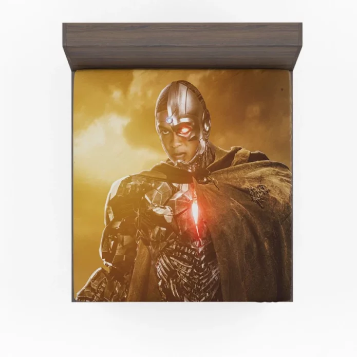 Zack Snyders Justice League Movie Cyborg Fitted Sheet