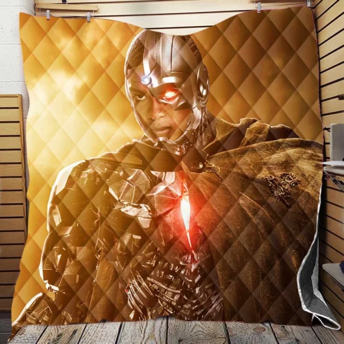Zack Snyders Justice League Movie Cyborg Quilt Blanket