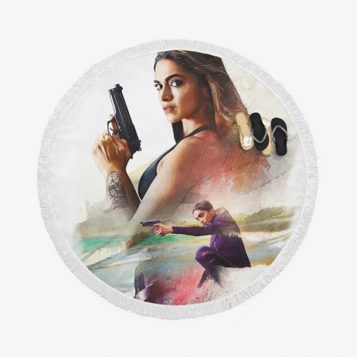 xXx Return of Xander Cage Movie Deepika Padukone Round Beach Towel