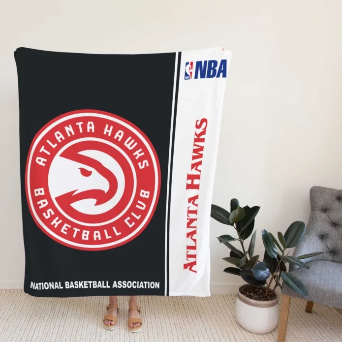Atlanta Hawks NBA Basketball Fleece Blanket