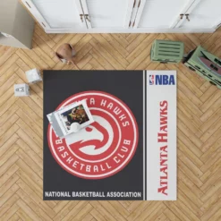 Atlanta Hawks NBA Basketball Floor Rug