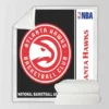 Atlanta Hawks NBA Basketball Sherpa Fleece Blanket
