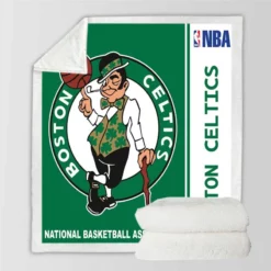 Boston Celtics NBA Basketball Sherpa Fleece Blanket