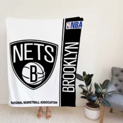 Brooklyn Nets NBA Basketball Fleece Blanket