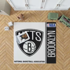 Brooklyn Nets NBA Basketball Floor Rug