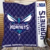 Charlotte Hornets NBA Basketball Quilt Blanket