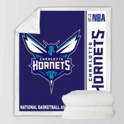 Charlotte Hornets NBA Basketball Sherpa Fleece Blanket