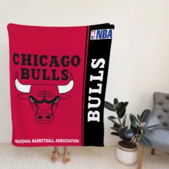 Chicago Bulls NBA Basketball Fleece Blanket