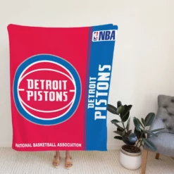 Detroit Pistons NBA Basketball Fleece Blanket