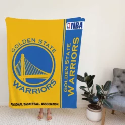 Golden State Warriors NBA Basketball Fleece Blanket