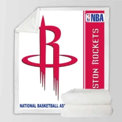 Houston Rockets NBA Basketball Sherpa Fleece Blanket