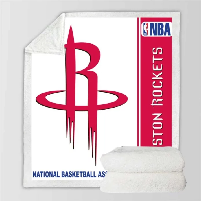 Houston Rockets NBA Basketball Sherpa Fleece Blanket