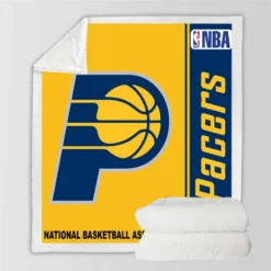 Indiana Pacers NBA Basketball Sherpa Fleece Blanket