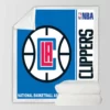 LA Clippers NBA Basketball Sherpa Fleece Blanket