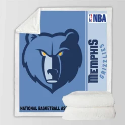 Memphis Grizzlies NBA Basketball Sherpa Fleece Blanket