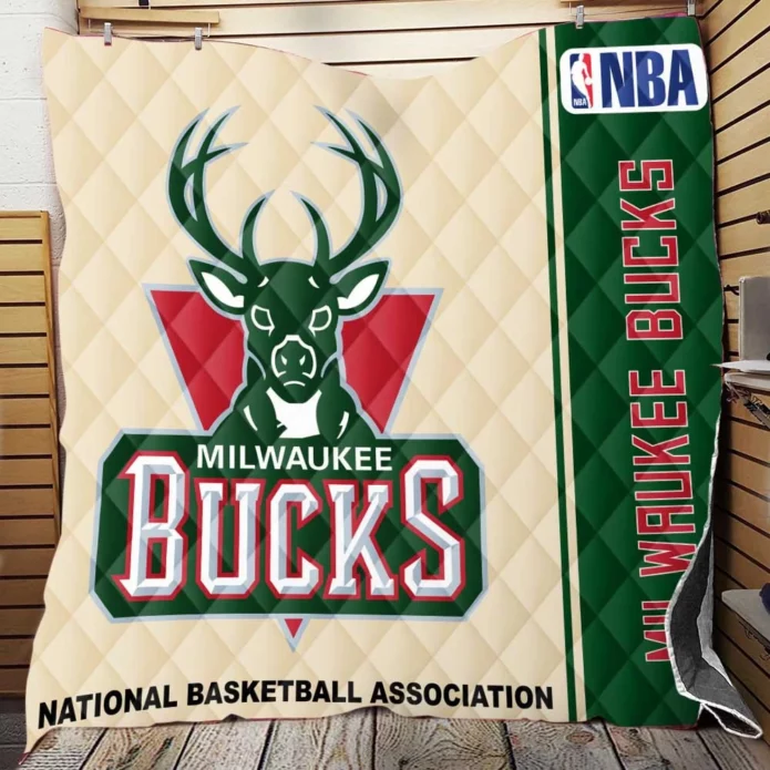 Milwaukee Bucks NBA Basketball Quilt Blanket