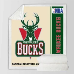 Milwaukee Bucks NBA Basketball Sherpa Fleece Blanket
