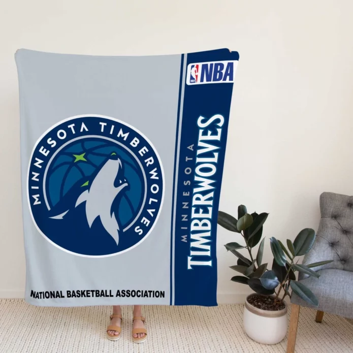 Minnesota Timberwolves NBA Basketball Fleece Blanket