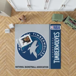 Minnesota Timberwolves NBA Basketball Floor Rug