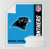 NFL Carolina Panthers Throw Sherpa Fleece Blanket