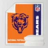 NFL Chicago Bears Throw Sherpa Fleece Blanket