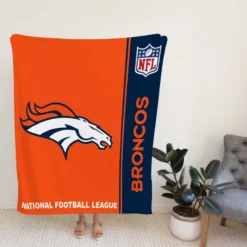 NFL Denver Broncos Throw Fleece Blanket
