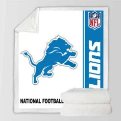 NFL Detroit Lions Throw Sherpa Fleece Blanket