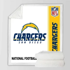 NFL Los Angeles Chargers Throw Sherpa Fleece Blanket