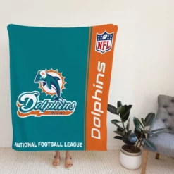 NFL Miami Dolphins Throw Fleece Blanket