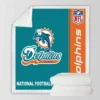 NFL Miami Dolphins Throw Sherpa Fleece Blanket