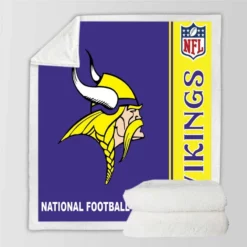 NFL Minnesota Vikings Throw Sherpa Fleece Blanket