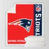 NFL New England Patriots Throw Sherpa Fleece Blanket
