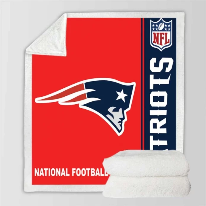 NFL New England Patriots Throw Sherpa Fleece Blanket