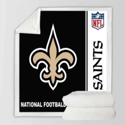 NFL New Orleans Saints Throw Sherpa Fleece Blanket