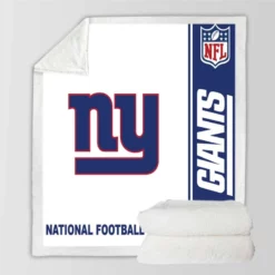 NFL New York Giants Throw Sherpa Fleece Blanket