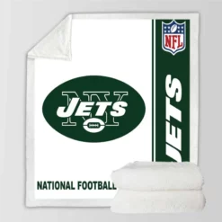 NFL New York Jets Throw Sherpa Fleece Blanket