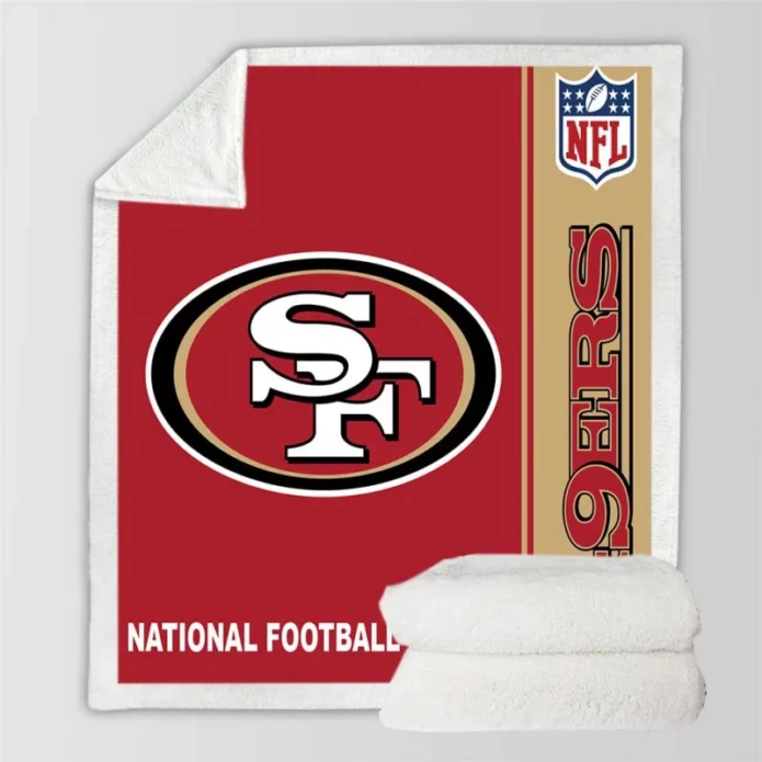 NFL San Francisco 49ers Throw Sherpa Fleece Blanket