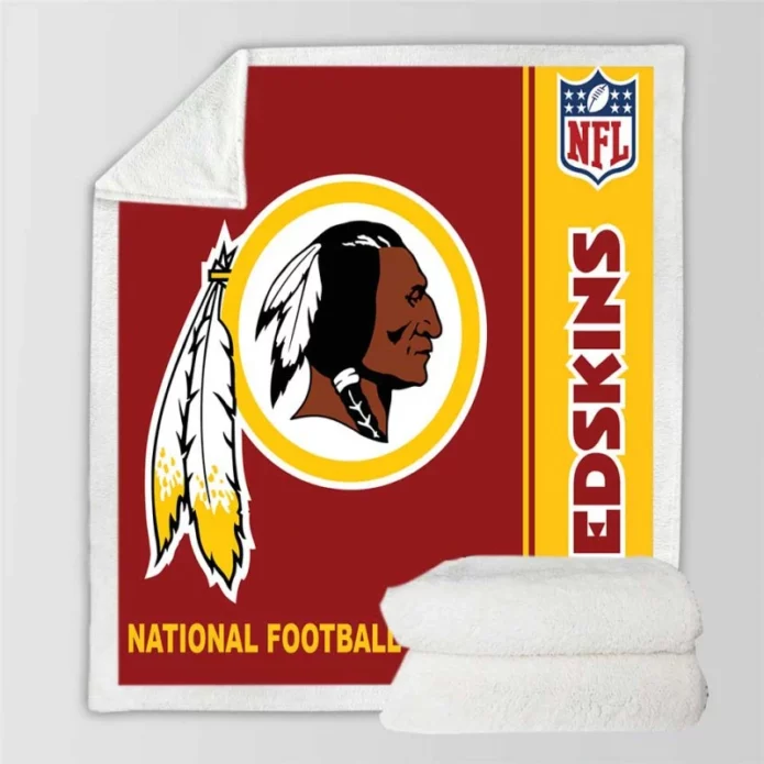 NFL Washington Redskins Throw Sherpa Fleece Blanket