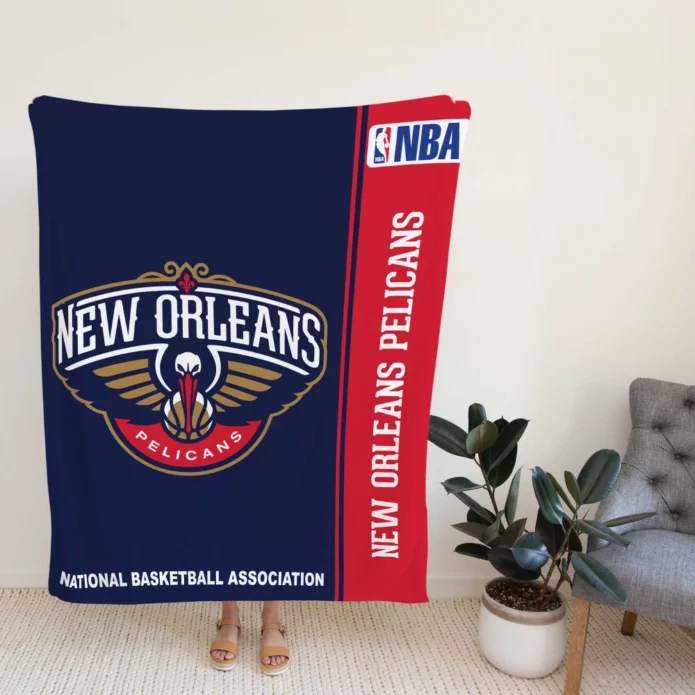 New Orleans Pelicans NBA Basketball Fleece Blanket